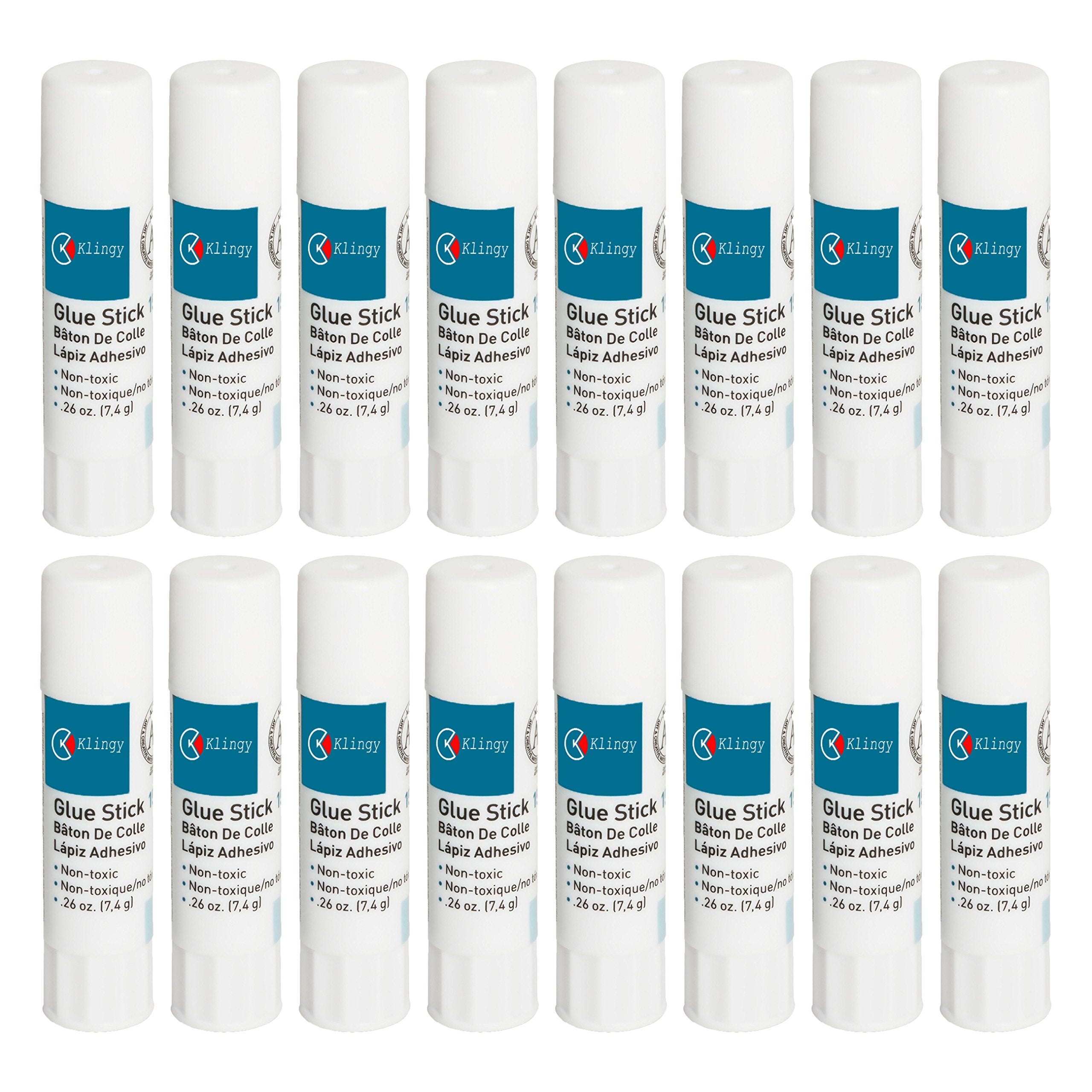 Glue Sticks, All Purpose Washable Mini Stick Glue - .26-Oz Sticks - Non-Toxic - Great For Arts & Crafts, Office, School Projects