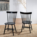 Safavieh Parker Spindle Windsor Set Of 2 Dining Chair, 17, Black