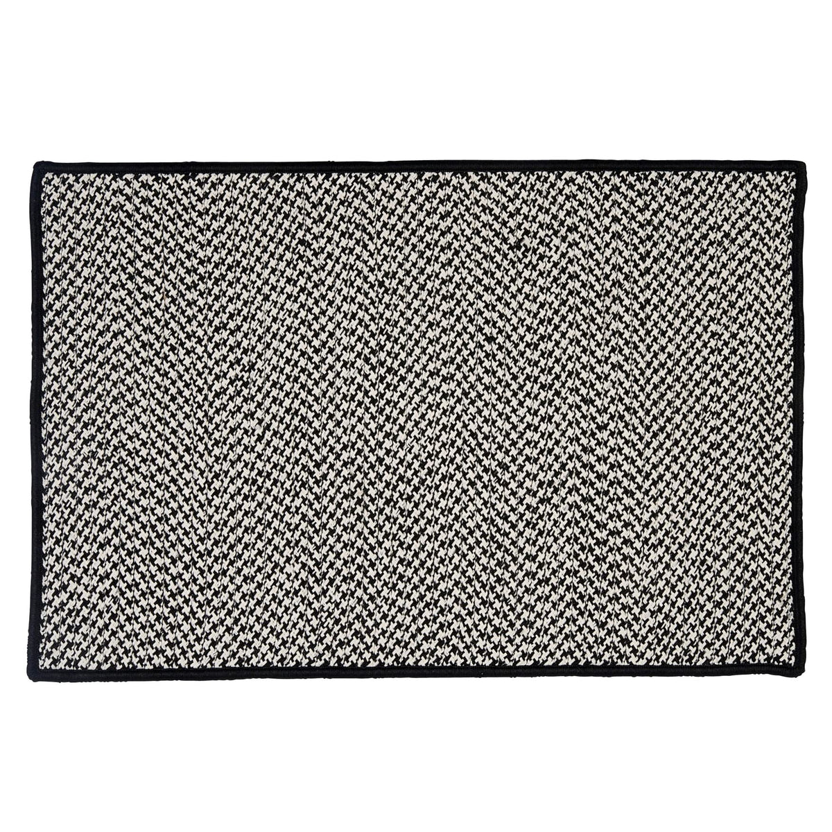 Colonial Mills Houndstooth Doormats - Black 30&quot; X 48&quot;
