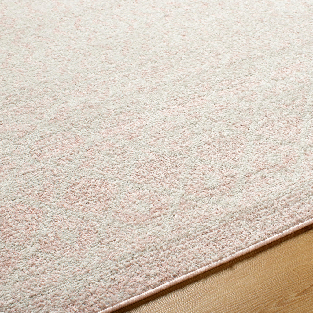 Livabliss Chester Boho Moroccan Area Rug,2' X 3',Blush/Light Gray