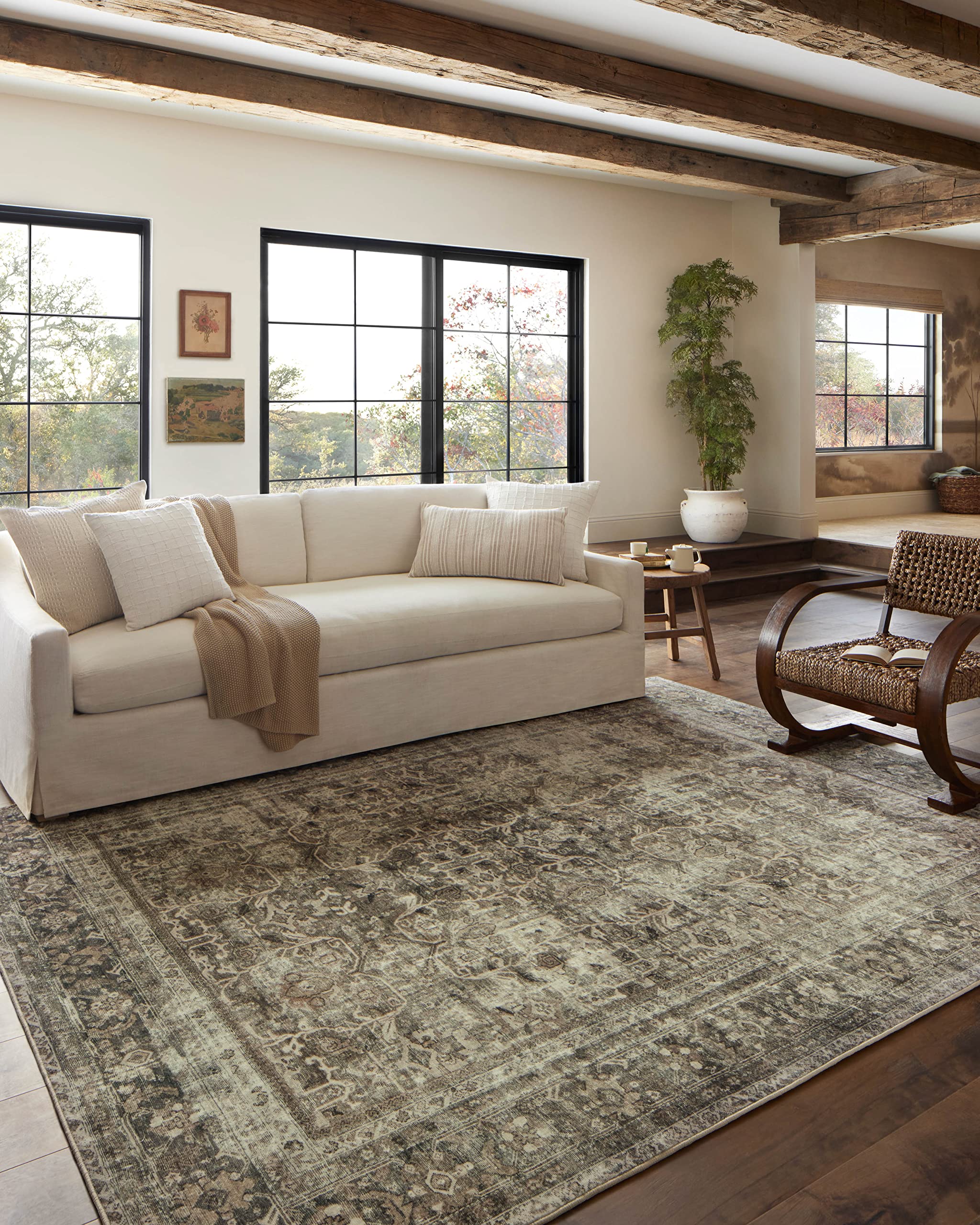 Loloi Magnolia Home by Joanna Gaines x Sinclair Pebble/Taupe 2-3 x 11-6 Runner Rug
