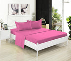 Twin Xl Pink Sheet Set - Knit Jersey 100% Cotton Breathable & Cooling Sheets - Dorm Room, Hospital & Split King Bed Sheets - Com