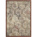 Modway Hester Ornate Turkish 5X8 Vintage Area Rug In Tan And Walnut Brown