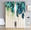 HOMADORN Blackout Ombre Pattern Housewarming Innovative Triple Weave Eyelet Double Curtain for Living Room and Bed Room Reduces