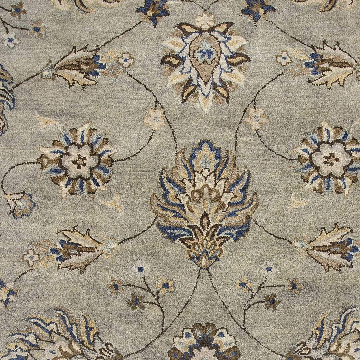 HomeRoots Decor 5' x 8' Wool Grey Area Rug