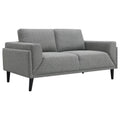 Coaster Home Furnishings Rilynn Upholstered Track Arms Loveseat Grey