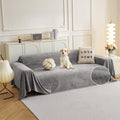 Mysky Home Couch Cover Sofa Covers For 3 Cushion Couch, Dog Couch Cover Protector For Sectional Sofa Covers, Non Slip Couch Protector Sofa Covers Washable Sofa Towel For Pet Cat Dog, 91' X 134', Grey