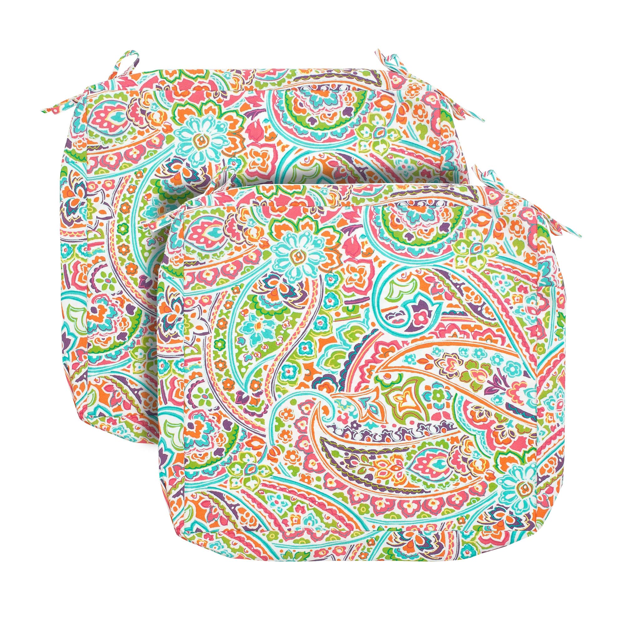 Funhome Patio Cushion Covers 22 X 20 X 4 Inch, No Insert! 2 Pack Water Repellent Outdoor Chair Seat Cushion Slip Covers With Zip