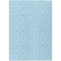 Addison Rugs Surfside Asr40 Blue 8' X 10' Indoor Outdoor Rug, Easy Clean, Machine Washable, Non Shedding, Bedroom, Living Room, Dining Room, Kitchen, Patio Rug