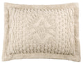 Stylemaster Kingston 100% Cotton Chenille Pillow Sham Standard, Beige