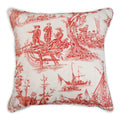 Maison D' Hermine Calais - Cardinal 100% Cotton Decorative Pillow Cover For Couch Sofa Cushion Covers Bedroom Home Living Room (