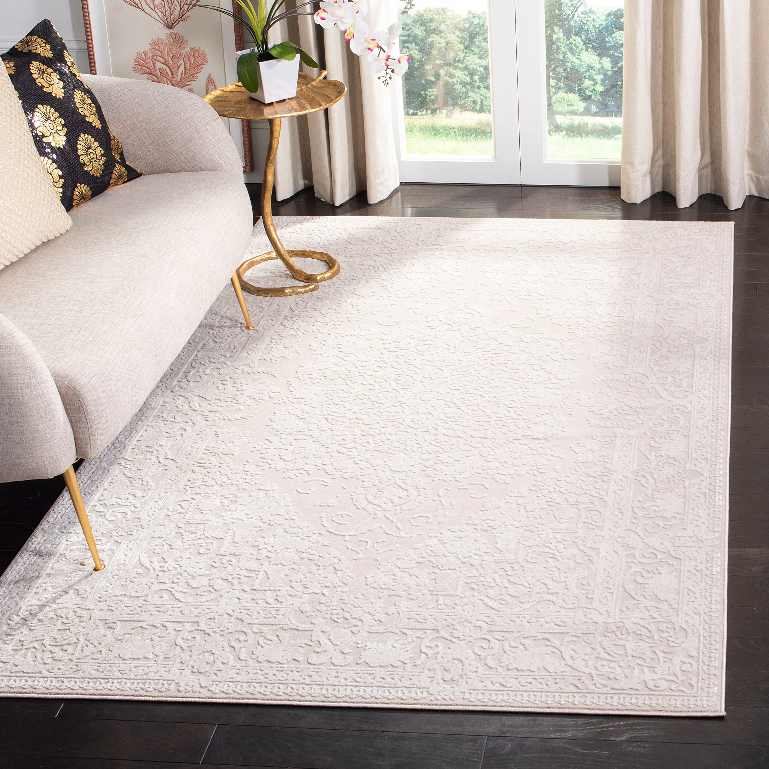 Safavieh Reflection Collection Runner Rug - 2'3'' X 10', Beige & Cream, Vintage Distressed Design, Non-Shedding & Easy Care, Ide