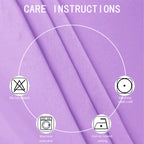 Lemomo 100% Blackout Curtains 52 X 72 Inch/Lavender Curtains 2 Panels With Black Lining Room Darkening Thermal Insulated Bedroom