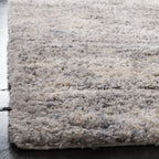 Safavieh Berber Shag Collection Area Rug - 5'3'' X 7'6'', Grey Blue & Cream, Abstract Design, Non-Shedding & Easy Care, 1.2-Inch