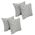 Blazing Needles Square Polyester Jacquard Throw Pillows, 17", Gannawls Khaki 4 Count