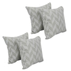 Blazing Needles Square Polyester Jacquard Throw Pillows, 17", Gannawls Khaki 4 Count