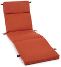 Blazing Needles Indoor/Outdoor Spun Poly 24-Inch by 72-Inch by 3-1/2-Inch All Weather UV Resistant Zippered Chaise Lounge Cushio