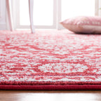 Safavieh Brentwood Collection 5'3'' X 7'6'' Red / Ivory Bnt832Q Medallion Distressed Non-Shedding Living Room Bedroom Dining Hom