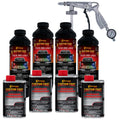 Custom Coat Tintable Base Only 1 Gallon Urethane Spray-On Truck Bed Liner Kit With Spray Gun And Regulator - Easy 3 To 1 Mix Rat