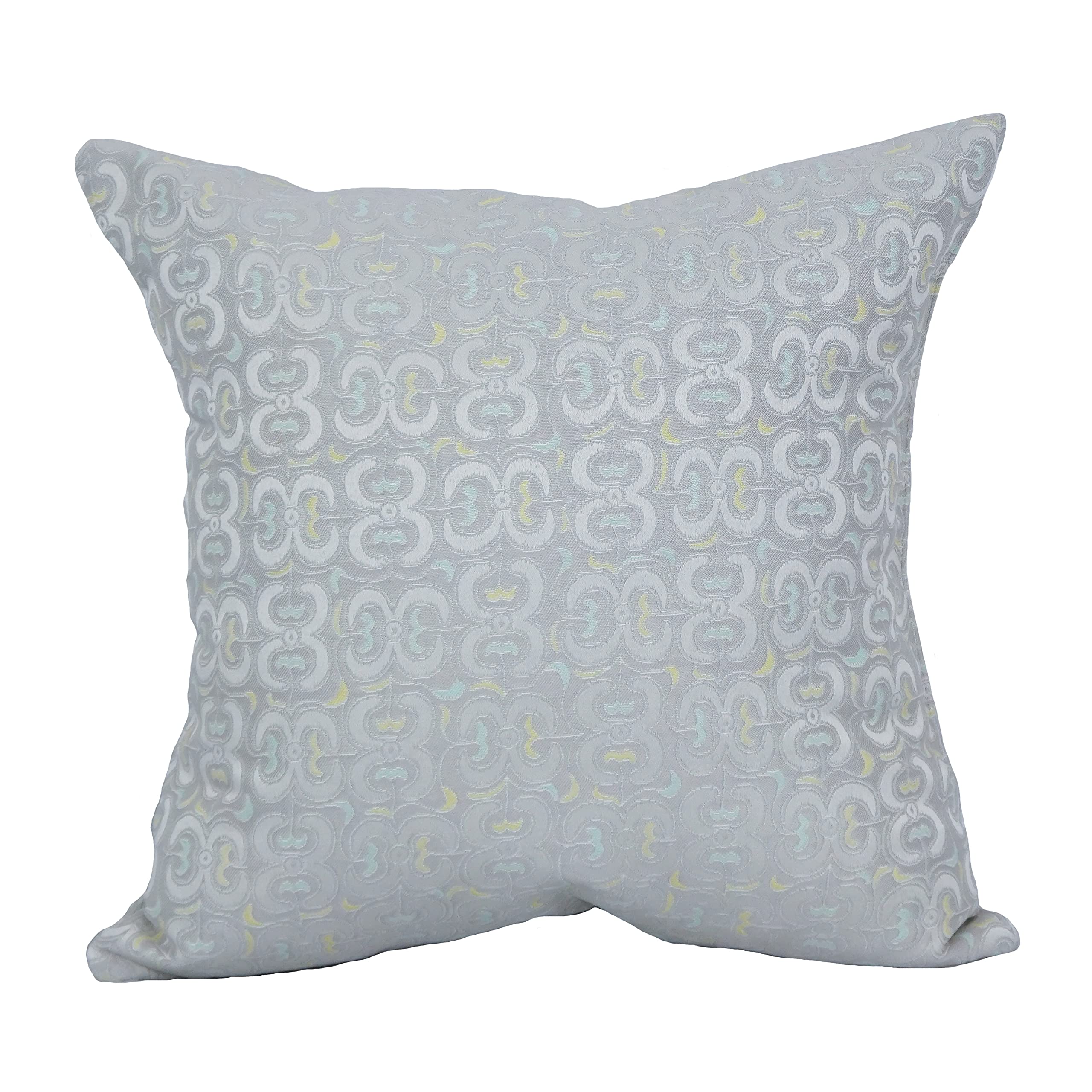 Blazing Needles Square Jacquard Throw Pillows, 17", Mahlika Sorbet 4 Count