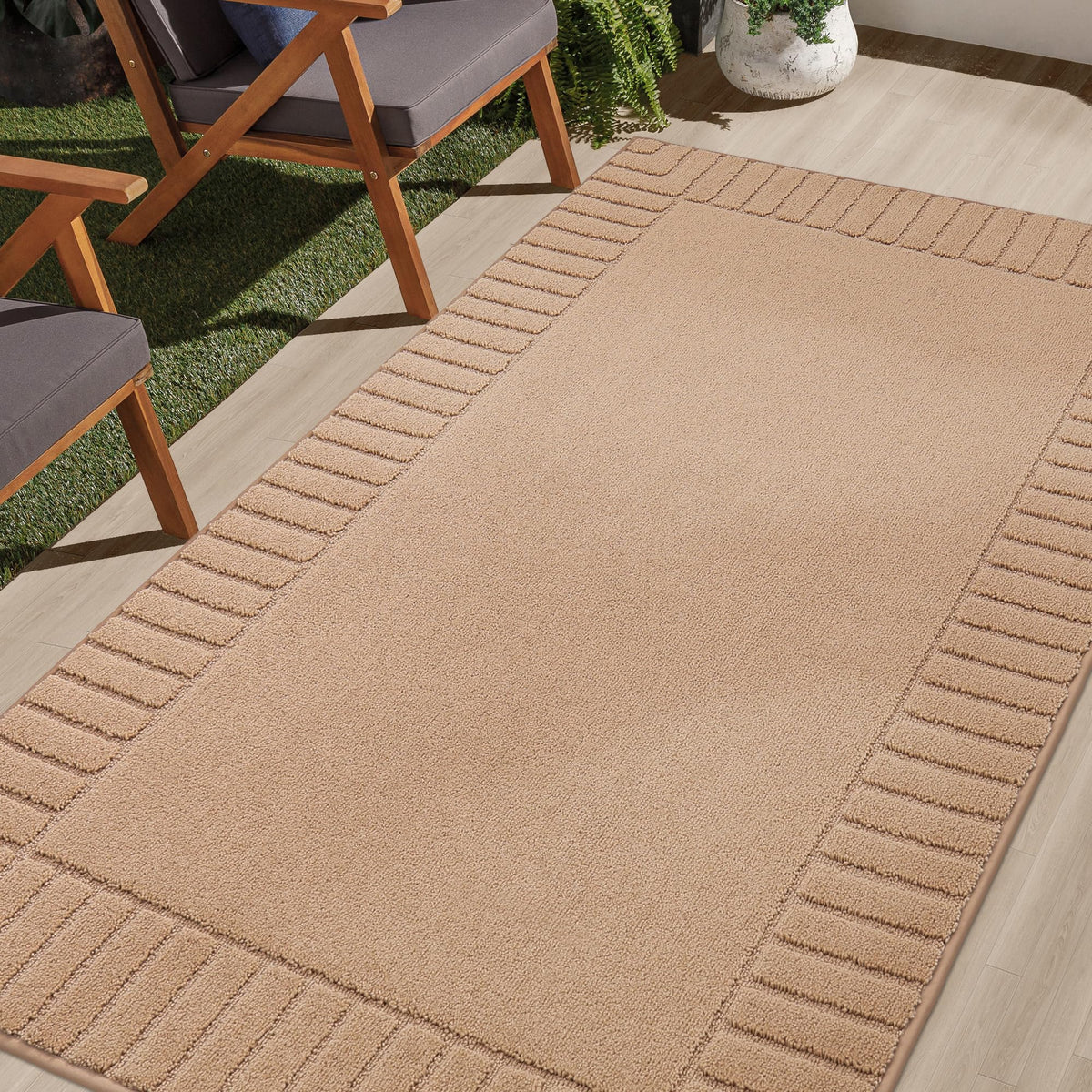 Beqhause Door-Mat Non-Slip Front Doormat Low-Profile Entrance Mats For Front Door Entry Resist Dirt Washable Doormat Absorbent E