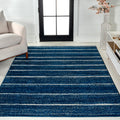 JONATHAN Y MOH201C-5 Williamsburg Minimalist Stripe Area Rug, Contemporary, Modern, Bohemian, Scandinavian, Rustic for Living Ro