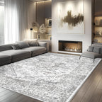 Area Rugs 8x10 Living Room - Machine Washable Rug Large Floor Carpet for Bedroom Dining Room Home