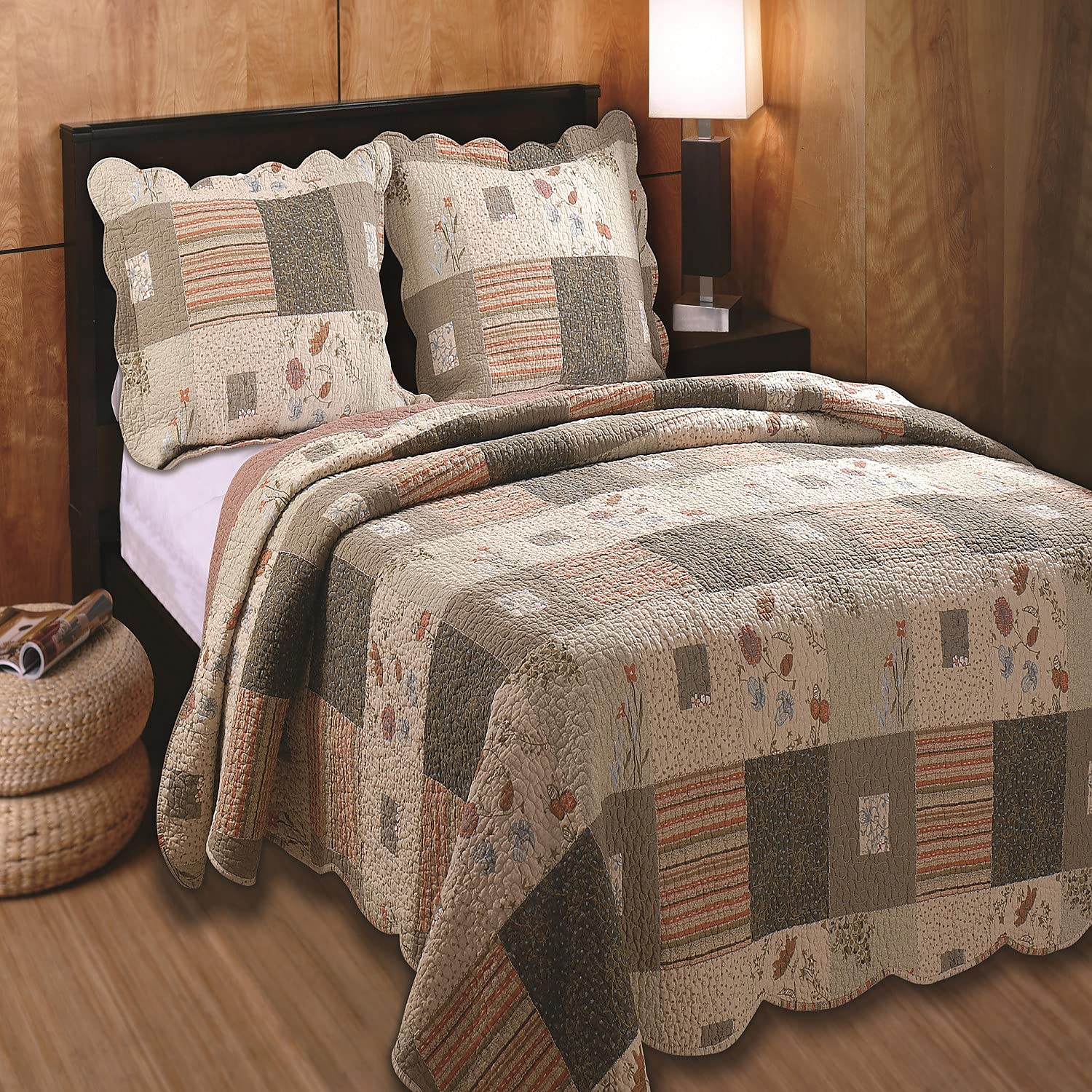 Greenland Home Fashions Sedona Quilt Set Size: Twin
