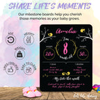 Felt Like Sharing Baby Milestone Chalkboard Sign, Nursery Decor, Baby Message Board - Cute Photo Milestone Board, Baby Growth Ch