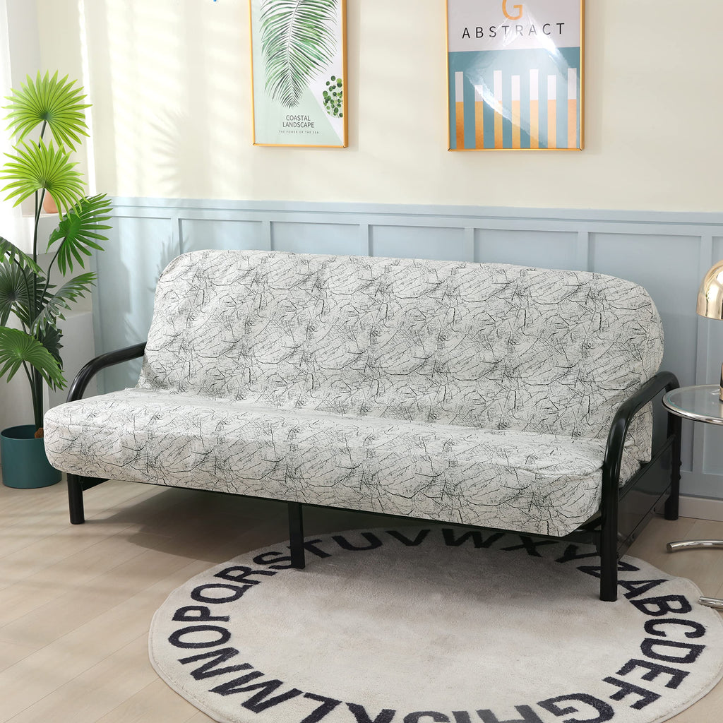 Octorose Full Size 54X75X8Inch 3 Side Zipper Classic Soft Velvet Futon Cover/Sofa Day Bed Mattress Covercouch Protector (Cover O