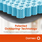 Dormeo Twin Xl Mattress Topper - Octaspring? Technology Premium Mattress Topper, 3-Zone Support For Optimal Back Support - Cooli