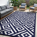 Sarben Waterproof Outdoor Rug 6X9 Ft, Patio Rug Mat, Reversible Plastic Straw Rug, Indoor/Outdoor Area Rugs Carpet For Rv, Campi