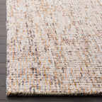 Safavieh Abstract Collection Runner Rug - 2'3'' X 14', Gold & Blue, Handmade Wool, Ideal For High Traffic Areas In Living Room,