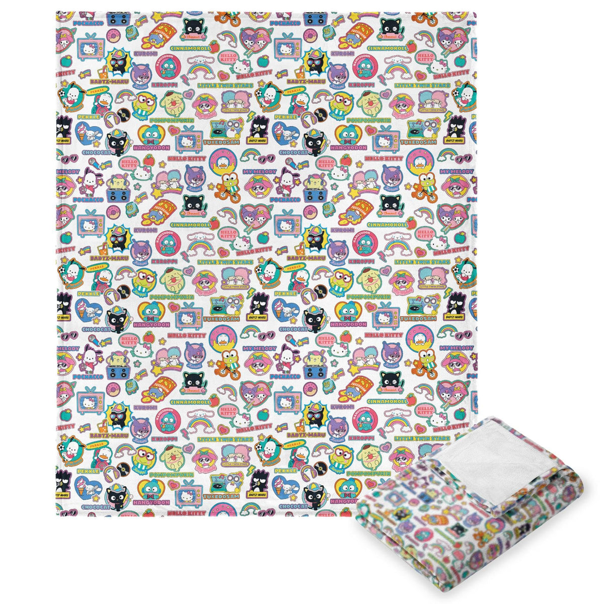 Northwest Hello Kitty Silk Touch Throw Blanket, 50' X 60', Squad Up