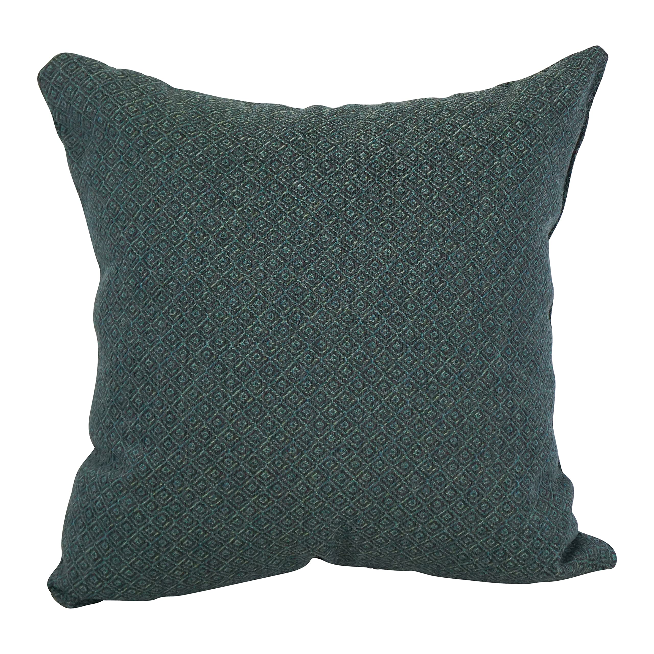 Blazing Needles Square Polyester Jacquard Throw Pillows, 17", Hazeltsb Bluegr 2 Count