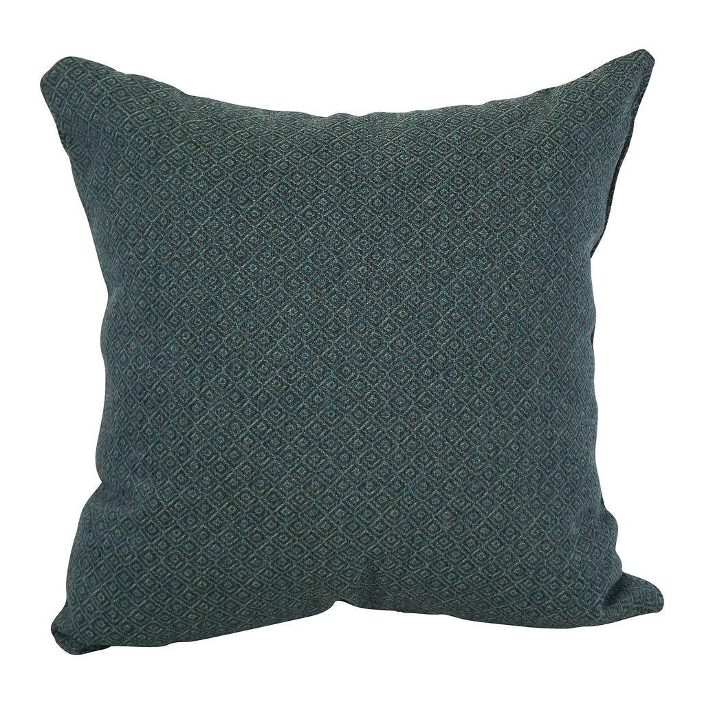 Blazing Needles Square Polyester Jacquard Throw Pillows, 17", Hazeltsb Bluegr 4 Count