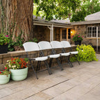 Lifetime 42810 Light Commercial Folding Chair (Pack Of 4), White