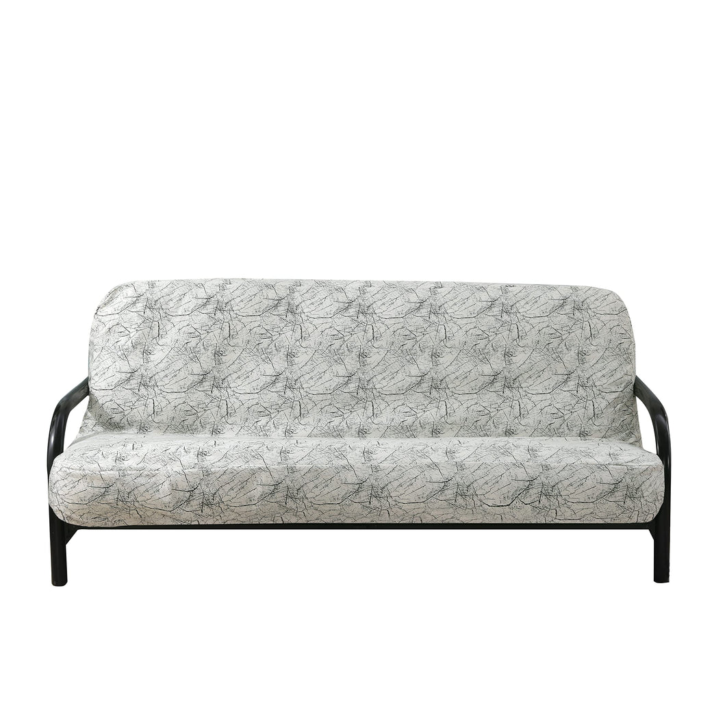 OctoRose Full Size 54x75x8inch 3 Side Zipper Classic Soft Velvet Futon Cover/Sofa Day Bed Mattress CoverCouch Protector (Cover O