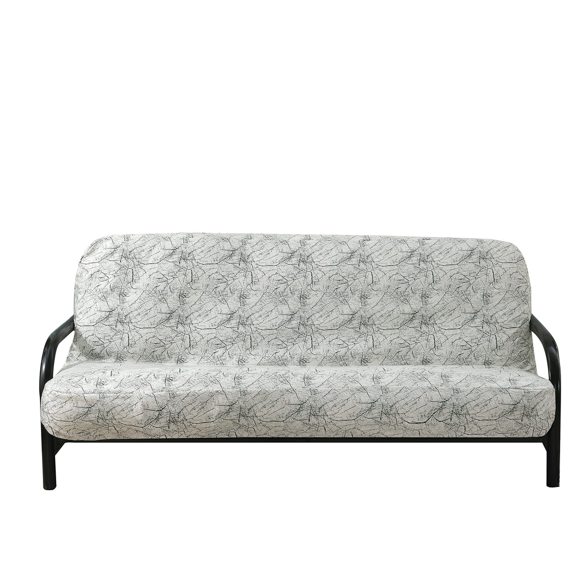 OctoRose Full Size 54x75x8inch 3 Side Zipper Classic Soft Velvet Futon Cover/Sofa Day Bed Mattress CoverCouch Protector (Cover O