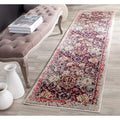 SAFAVIEH Monaco Collection Runner Rug - 22 x 12, Grey & Multi, Oriental Abstract Distressed Design, Non-Shedding & Easy Care, 