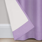 Eclipse Kendall Modern Blackout Thermal Rod Pocket Window Curtain For Bedroom Or Living Room (1 Panel), 42 X 63, Light Purple