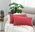 Mosey Rectangle Cushion Covers 12X20 | Set Of 2 | 100% Cotton Theme Lumbar Cushion Covers Retangular Cushion Covers 12 Inch X 20