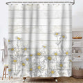 Lacoiime Daisy Shower Curtain, Retro Daisy Shower Curtains For Bathroom Rustic Farmhouse Floral Bathroom Decor Cute Cloth Bathro