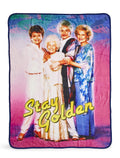 The Golden Girls Stay Golden Fleece Blanket - Large 45 X 60-Inch Fluffy Warm Soft Throw - For Wall Hanging, Cozy Stadium Blanket