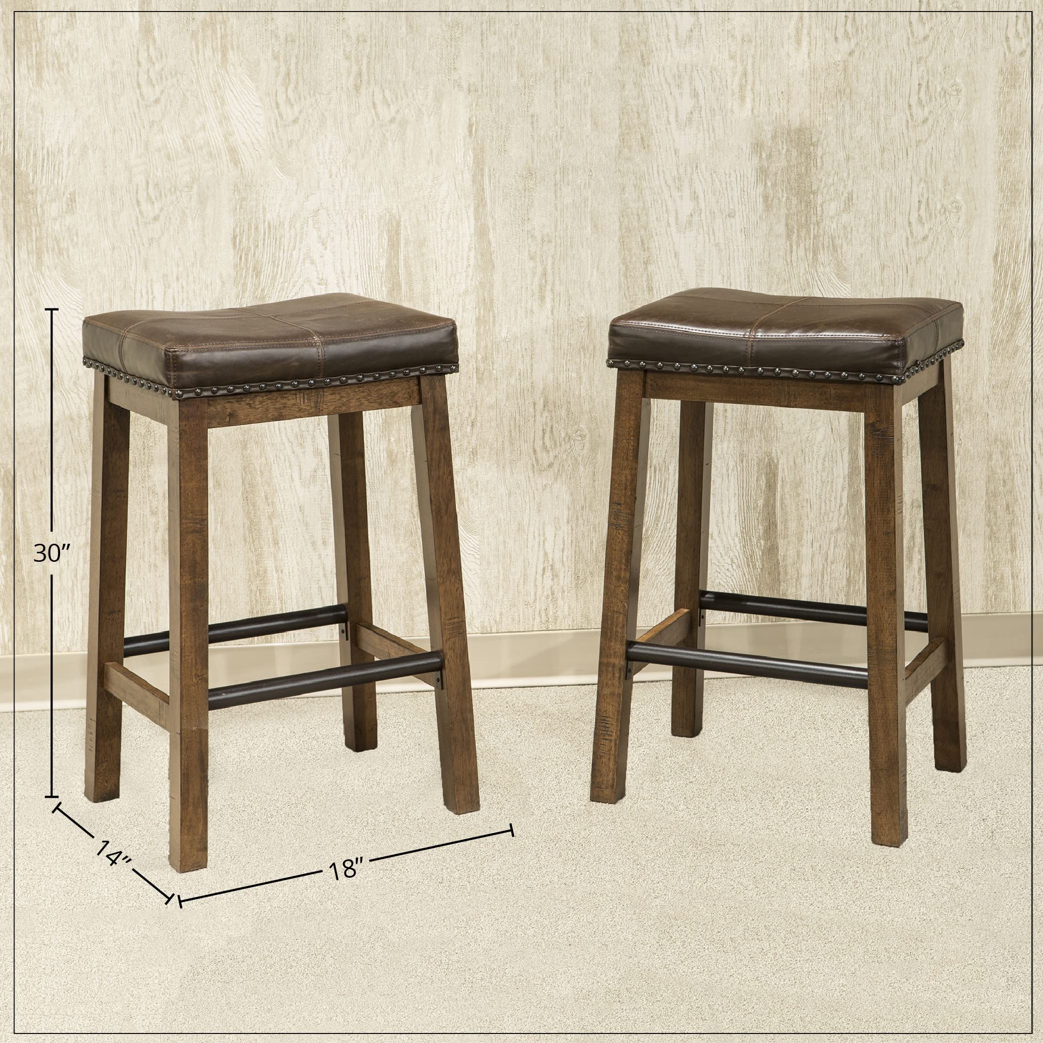 Intercon Taos 30" Tall Backless Bar Stool - Thumbnail 3