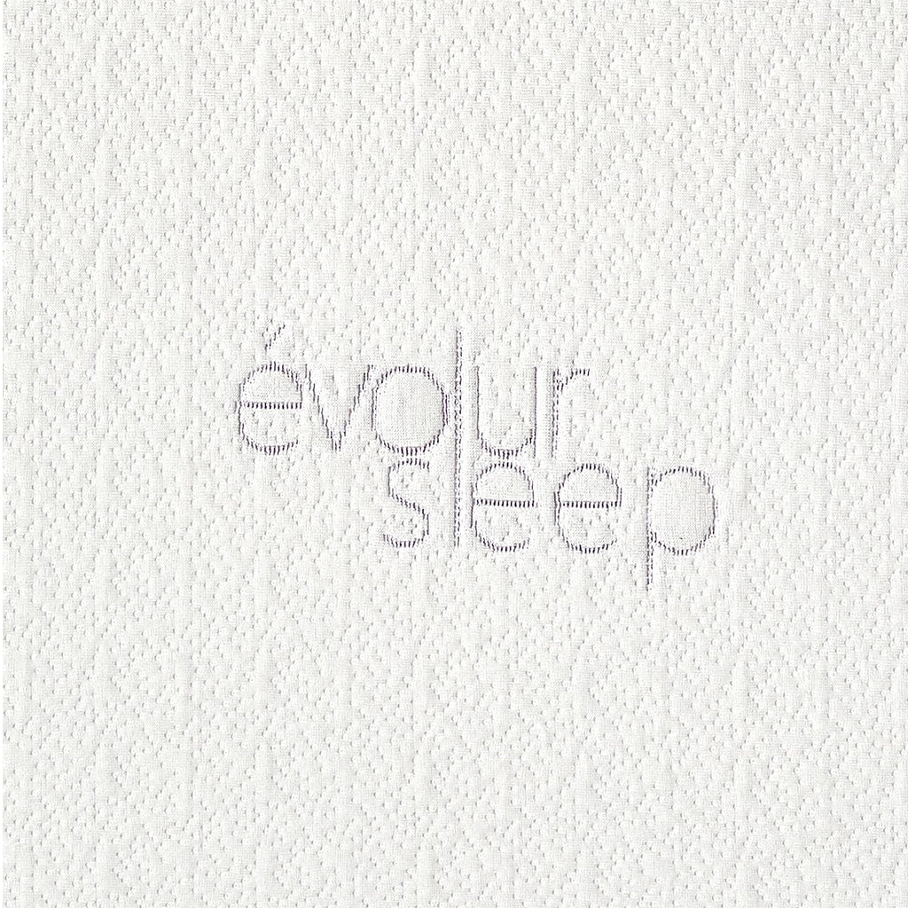 Evolur Portable Crib Tencel Waterproof Mattress Protector Pad And Fitted Sheet, White (2 Pack)