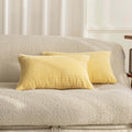 Home Brilliant Set Of 2 12X20 Spring Pillow Covers Oblong Corduroy Rectangle Throw Pillow Case For Couch Chair Summer Decor Baby