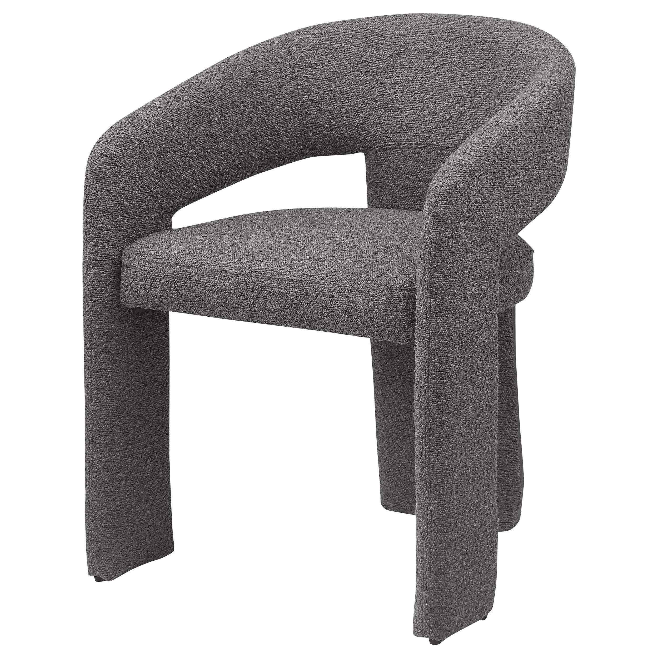 Coaster Home Furnishings Eudora Boucle Upholstered Dining Arm Chair Grey