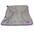Logo Brands Ncaa Lsu Tigers Frosty Fleece Throw Blanket (50' X 60') - Soft Sherpa Material With Team Logo, Team Color Trim