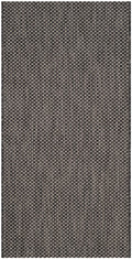SAFAVIEH Courtyard Collection 27 x 5 Black/Beige CY8521 Indoor/ Outdoor Patio Backyard Mudroom Area Rug